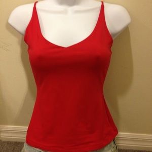 XS Red Smooth Stretchy Tank Top